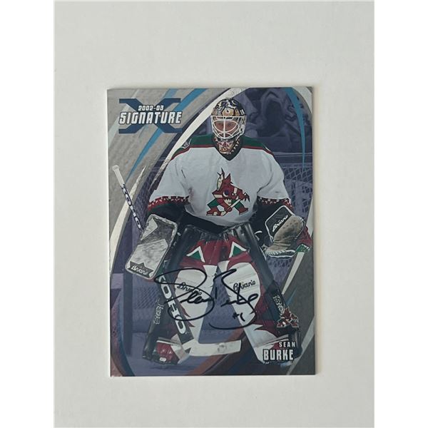 Phoenix Coyotes Sean Burke 2003 In the Game #98 signed trading card