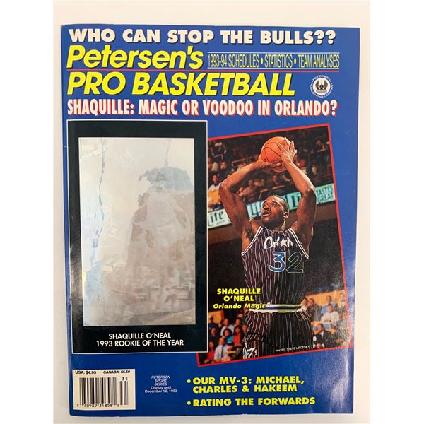 1993 Petersen's Pro Basketball Magazine - Shaquille O'Neal Cover