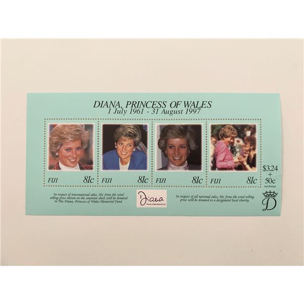 Fiji Diana Princess of Wales commemorative stamp set