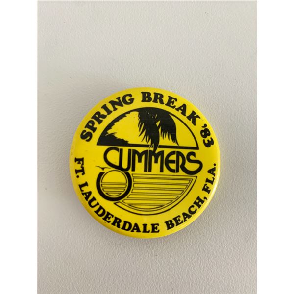 Summers Spring Break '85 Ft. Lauderdale vintage pin