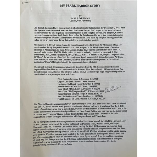 Earl T. Williams signed print