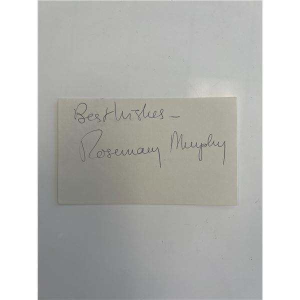 Actress Rosemary Murphy original signature