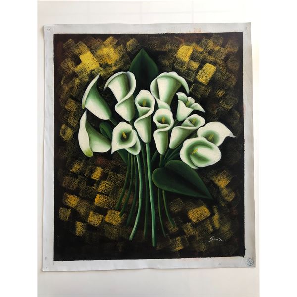 Peace Lillies original painting on canvas