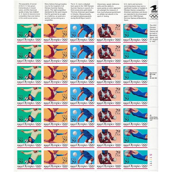 1992 Olympics Stamps