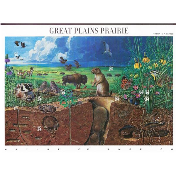 Great Plains Prairie Stamp Sheet