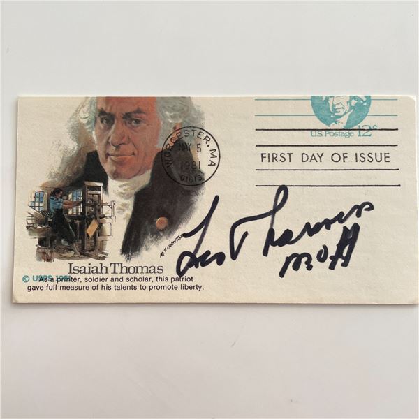 Rugby Player Les Thomas signed card