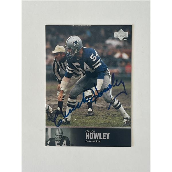 Dallas Cowboys Chuck Howley 1997 Upper Deck signed autograph card
