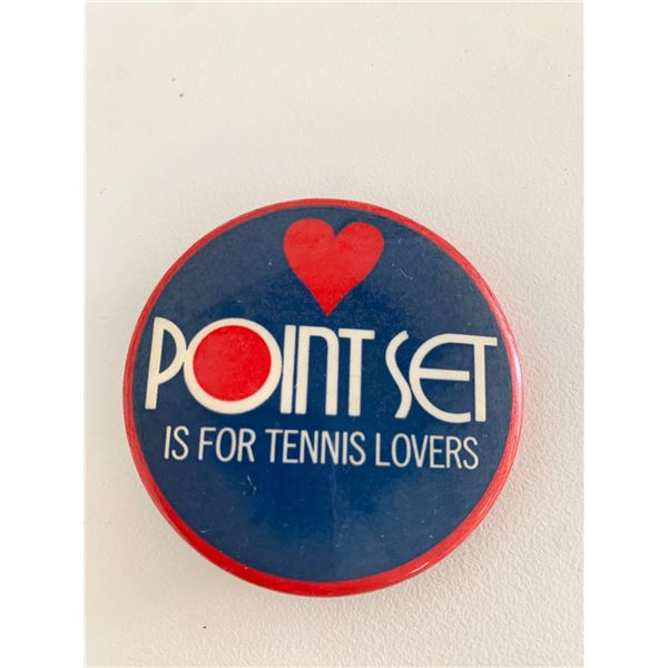 Point set is for tennis lovers vintage pin