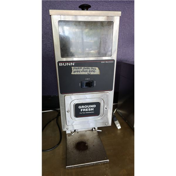 Bunn G9 Series Tall Stainless Steel Coffee Grinder (works - see video)