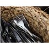 Image 8 : Multiple Woven Baskets, Flatware, Straws, etc Misc Sizes