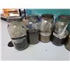 Image 2 : Qty 9 Mason Jars w/ Misc Herbs