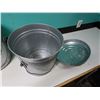 Image 8 : Qty 3 Behrens Metalware Locking Lid Cans 13" Dia, 12"H