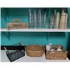 Image 1 : Multiple Glassware, Mugs, Woven & Metal Baskets, etc Misc Sizes