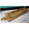 Image 1 : Carved Wooden Serving Tray w/ Handles 34" x 10" x 4"