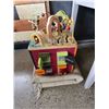 Image 2 : Child's Table 27" x 27" x 22"H w/ 2 Chairs, Play House & 2 Baby High Chairs