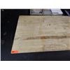 Image 3 : Metal Work Table w/ Wooden Butcher Block Top & Undershelf 48" x 30" x 34"H