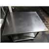 Image 2 : Metal Work Table w/ Undershelf 36" x 30" x 35"H