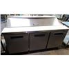 Image 1 : Hoshizaki CRMR72-18 Triple-Door Refrigerated Sandwich / Salad Prep Table (works)
