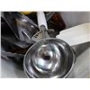 Image 9 : Metal Bucket w/ Multiple Whisks, Ladles, Spatulas, Juicer, etc