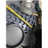 Image 13 : Multiple Plastic Bins, Muffin Tins, Bundt & Cake Pans, etc Misc Sizes