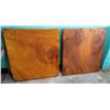 Image 1 : Qty 2 Wooden Table Tops 28" x 28" x 2" & 28" x 24" x 2"