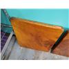 Image 7 : Qty 2 Wooden Table Tops 28" x 28" x 2" & 28" x 24" x 2"