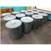 Image 3 : Qty 15 Behrens 31 Gallon Galvanized Steel Utility Cans