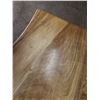 Image 8 : Wooden Live Edge Table on Pedestal Base 50" x 36"  w/ 2 Chairs 15" x 16" x 33"H