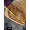 Image 8 : Wooden Live Edge Table on Pedestal Base 36" x 30"  w/ 2 Chairs 15" x 16" x 33"H