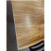 Image 8 : Wooden Live Edge Table on Pedestal Base 32" x 32"  w/ 3 Chairs 15" x 16" x 33"H