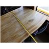 Image 8 : Wooden Live Edge Table on Pedestal Base 49" x 40"  w/ 4 Chairs 15" x 16" x 33"H