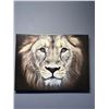 Image 2 : Lion Artwork 40" x 30" & No Whining Be Happy Enjoy Life Wood Plaque Hanging Sign 27"L