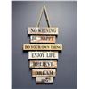 Image 3 : Lion Artwork 40" x 30" & No Whining Be Happy Enjoy Life Wood Plaque Hanging Sign 27"L