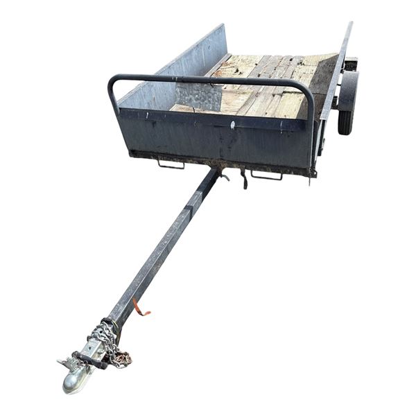 Tilt Deck Utility Trailer with Ball Hitch