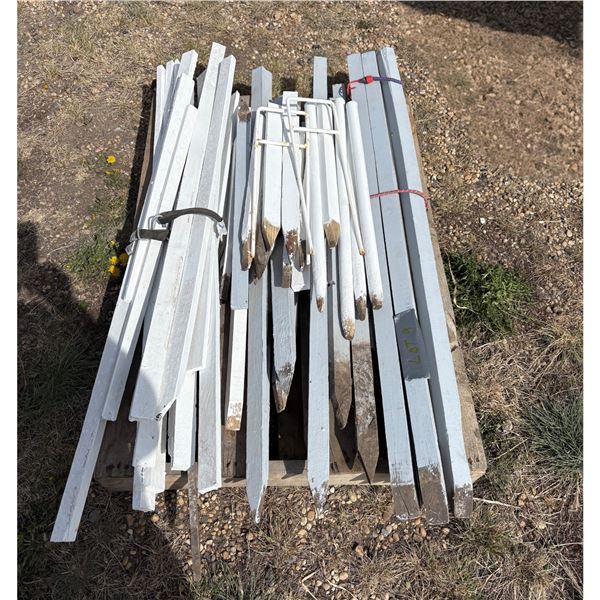 Pallet of Garden Stakes
