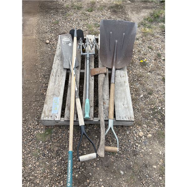Pallet of Various Garden Tools