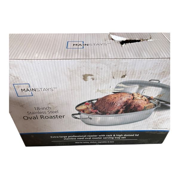 Stainless Steel Oval Roaster