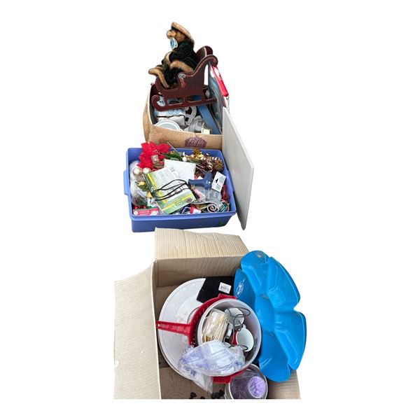 3 Boxes Household Items