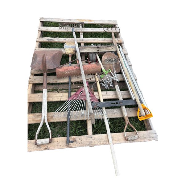 Pallet of Garden Tools