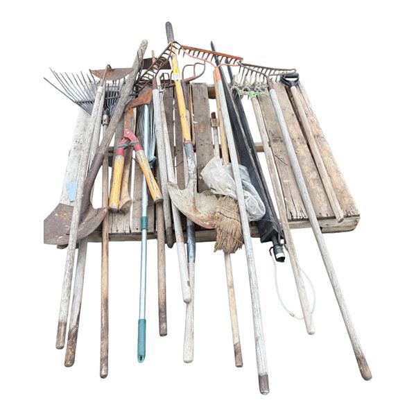 Pallet of Garden Tools