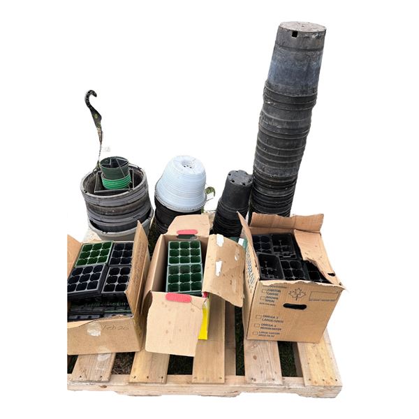 Pallet of Nursery and Flower Pots