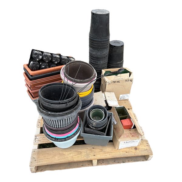 Pallet of Nursery and Flower pots