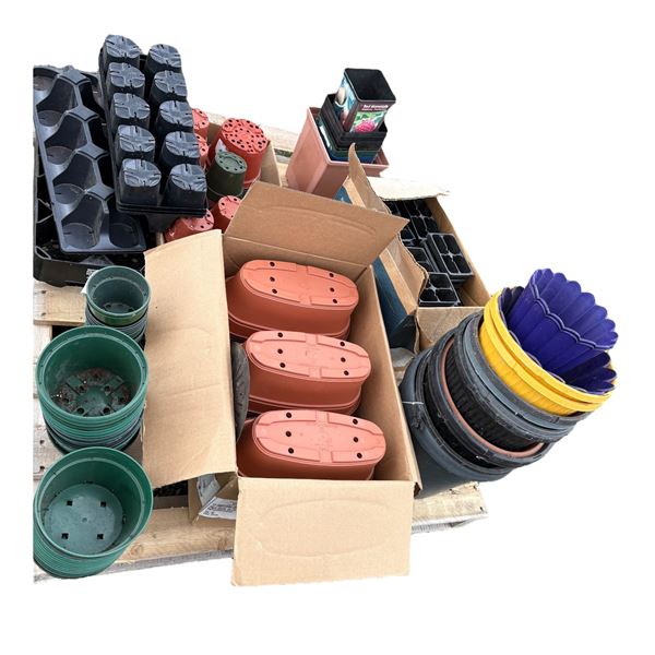 Pallet of Planters and Pots