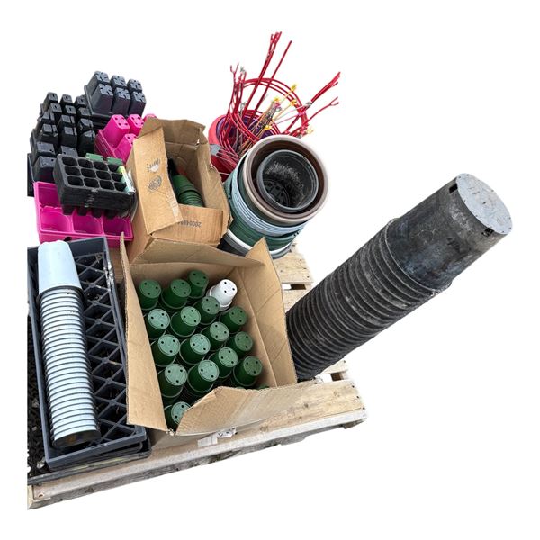 Pallet of Trays and Pots