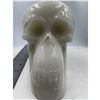Image 6 : 7 X 5.3 INCH  LARGE ONXY CLACITE SKULL RETAIL $1200