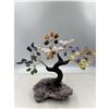 Image 3 : 7.5 X 7.5 INCH  7 CHRYSTAL CHAKRA BONSAI TREE HANDMADE