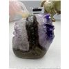 Image 1 : 2.7 X 2.9 INCH NATURAL DOUBLE FORMATION  AMETHYST GEODE POLISHED