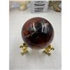 Image 2 : 1.7 INCH RED CARNELIAN SPHERE(GOOD QUALITY )