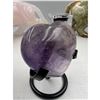 Image 6 : 2.2 INCH AMETHYST CRYSTAL HEART { HIGH GRADE )