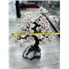 Image 8 : 29 X 21 INCH ROSE QUARTZ CRYSTAL TREE WITH AMETHYST BASE ( HANDMADE BRAZIL )